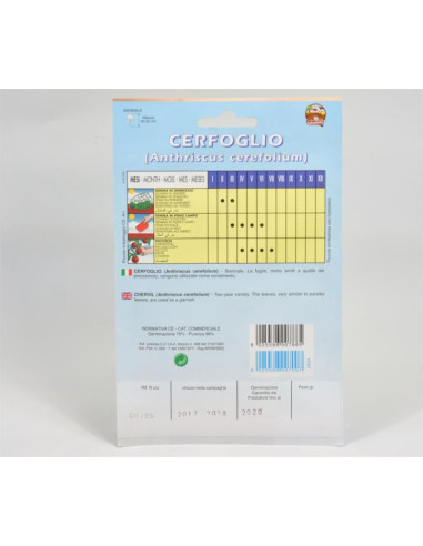 Vendita Semi di Cerfoglio-Semi Piante Aromatiche OnLine|Mondo Piante