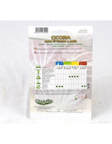 Vendita Semi Cicoria Palla Rossa Precoce-Semi per Orto|Mondo Piante