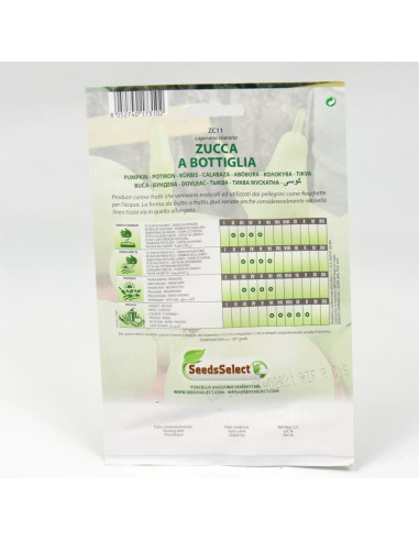 Vendita Semi di Zucca Bottiglia-Semi per Orto OnLine | Mondo Piante