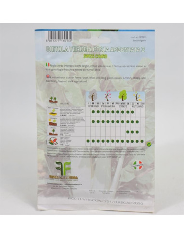 White Chard from Bari Seeds for Sale-Seeds Online | Mondo Piante