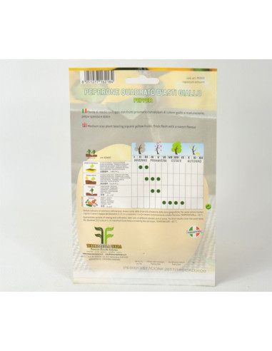 Vendita Semi di Peperone Quadrato D'Asti-Semi Orto | Mondo Piante