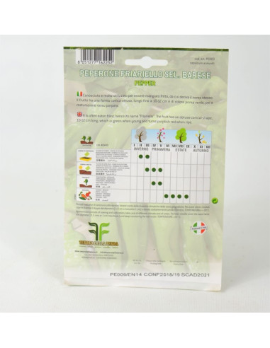 Vendita Semi di Peperone Friariello-Semi Orto OnLine | Mondo Piante