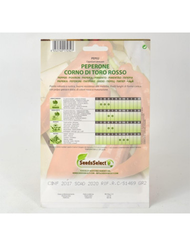 Vendita Semi Peperoncino Corno Di Toro-Semi Orto OnLine|Mondo Piante