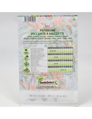 Vendita Semi Peperoncino Mazzetti-Semi Orto OnLine | Mondo Piante