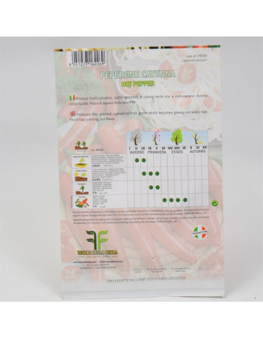 Cayenna Pepper Seeds for Sale-Seeds Online | Mondo Piante