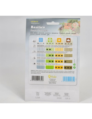 Vendita Semi di Basilico Rosso-Semi Piante Aromatiche|Mondo Piante