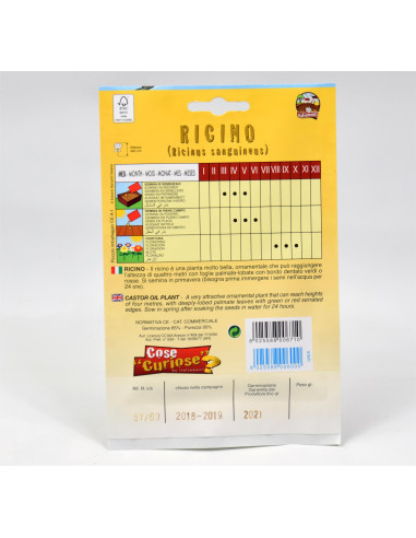 Vendita Semi Ricino-Semi Particolari|Mondo Piante