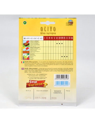 Vendita Semi Pianta Ulivo-Semi Particolari|Mondo Piante