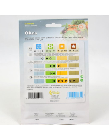 Okra Seeds for Sale-Seeds Online | Mondo Piante