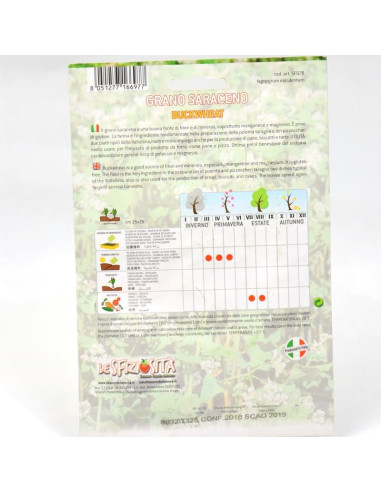 Vendita Semi Pianta Grano Saraceno-Semi Particolari|Mondo Piante