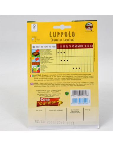 Vendita Semi del Luppolo-Semi Particolari|Mondo Piante