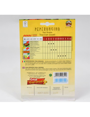 Thai Dragon Chili Seeds for Sale-Seeds Online | Mondo Piante