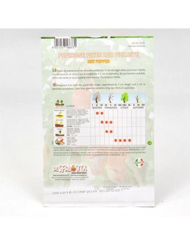 Peter Pepper Chili Seeds for Sale-Seeds Online | Mondo Piante
