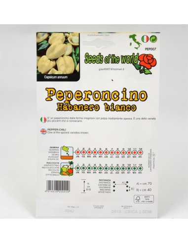 Vendita Semi Peperoncino Habanero-Semi Particolari|Mondo Piante