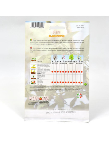 Vendita Semi del Pepe-Semi Particolari|Mondo Piante