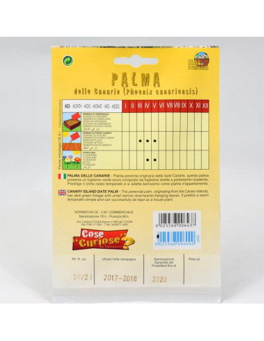 Vendita Semi della Palma Delle Canarie-Semi Particolari|Mondo Piante