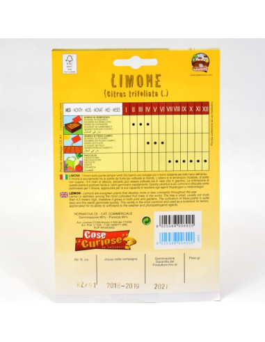 Vendita Semi di Limone-Semi Particolari OnLine|Mondo Piante