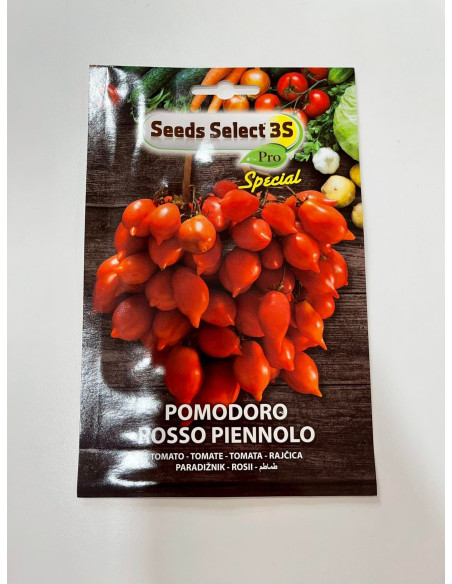 Vendita Semi di Pomodoro Rosso Piennolo-Semi Orto | Mondo Piante
