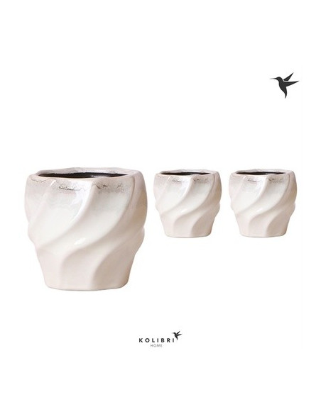 Vendita Vaso Twisted white-Vasi per piante|Vivaio Mondo Piante