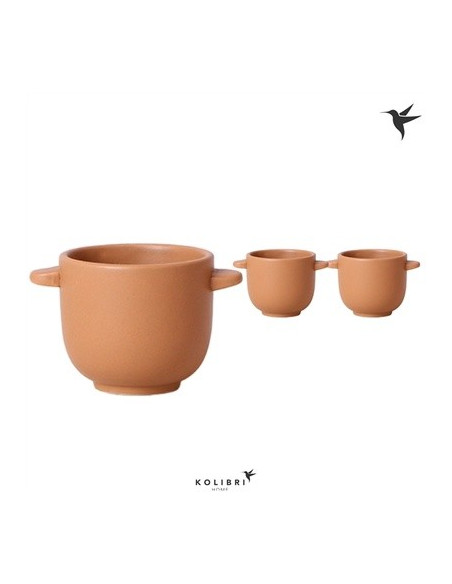 Vendita Vaso in ceramica Home Ears cognac-Vasi|Vivaio Mondo Piante