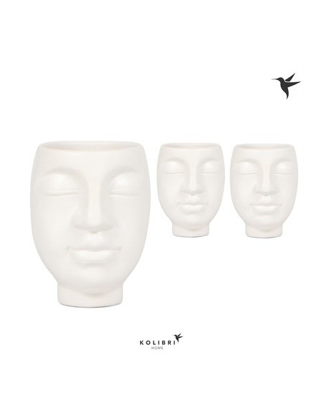 Vendita Vaso in ceramica Face2face white-Vasi piante|Mondo Piante