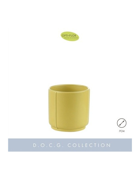 Vendita Vaso in ceramica Lazio Ocher Deco pot Vasi piante|Mondo Piante