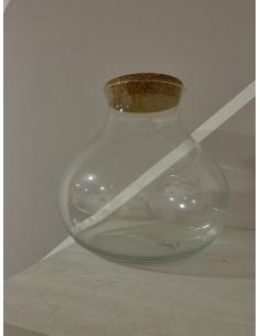 Vaso in vetro tondo con...