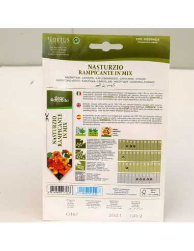 Climbing Nasturtium Seeds for Sale-Seeds Online | Mondo Piante
