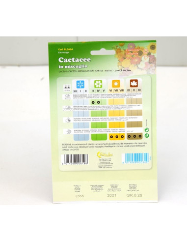 Vendita Semi di Cactacee In Mix-Semi Fiori|Mondo Piante