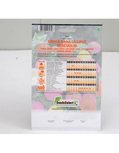 Zinnia Lilliput Seeds for Sale-Seeds Online | Mondo Piante